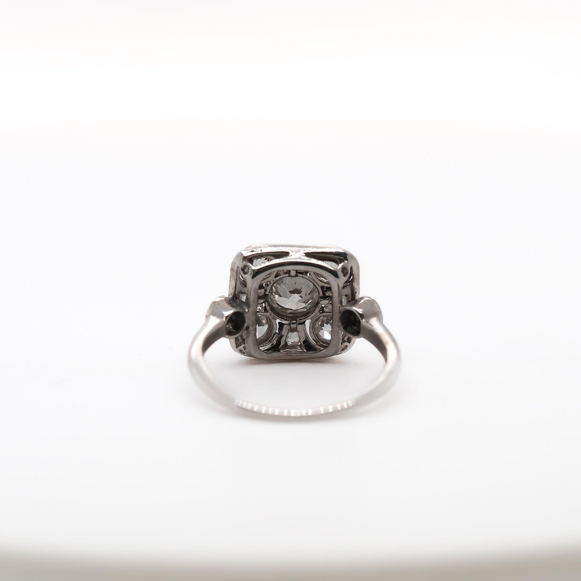 Circa 1920s Old European Brilliant Diamond Engagement Ring