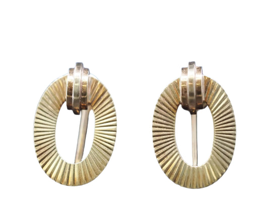 Vintage Tiffany & Co 14K Yellow Gold Earrings