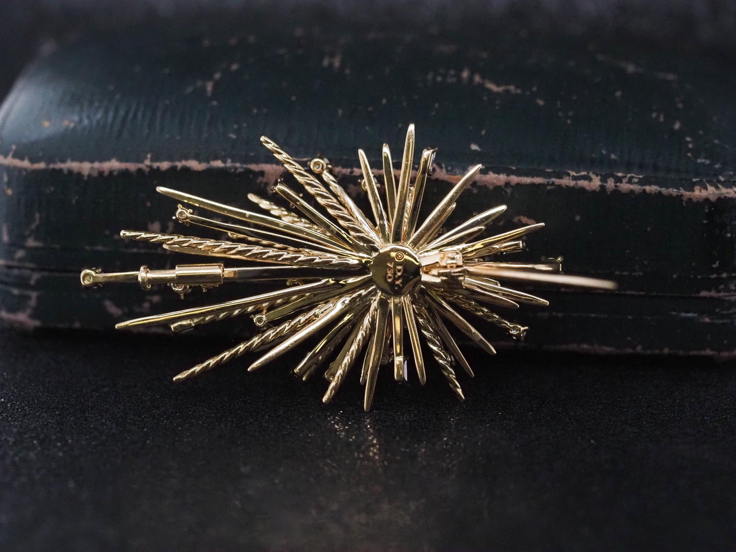 18K Yellow Gold David Yurman Supernova Brooch