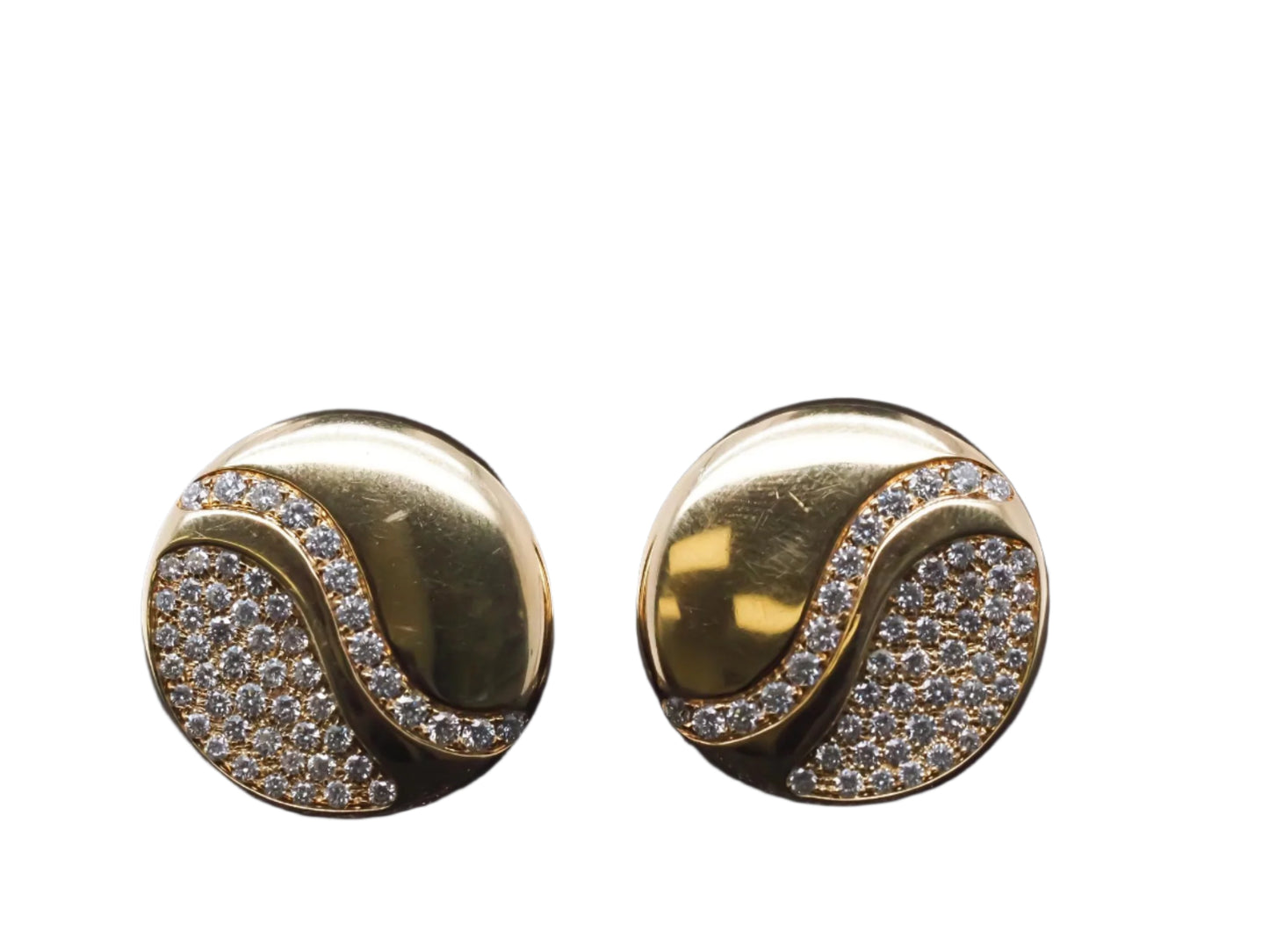 18K Yellow Gold Alberto Milani Via Brera Diamond Earrings