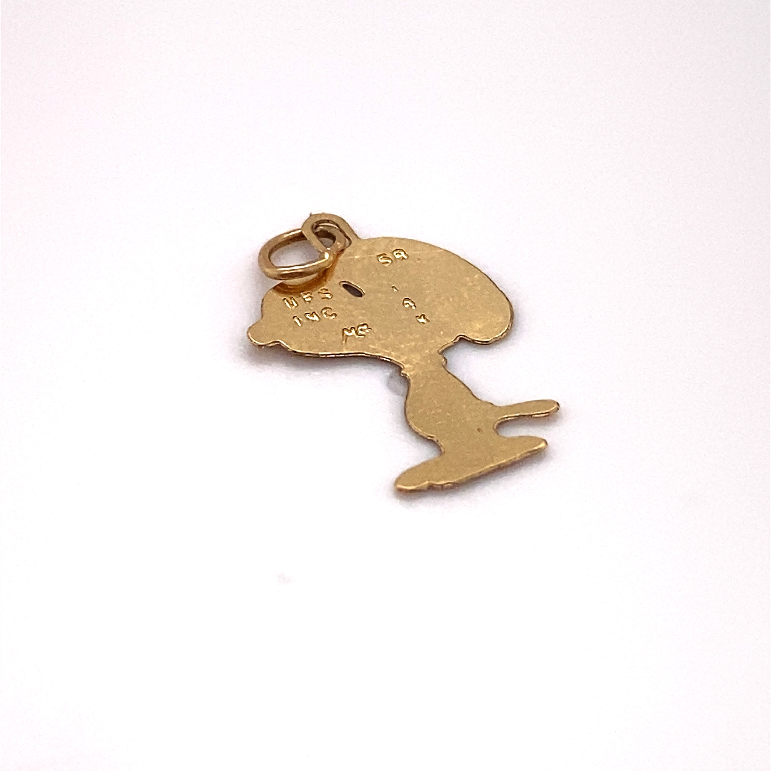 Vintage 14K Gold Peanuts Snoopy Charm The Verma Group