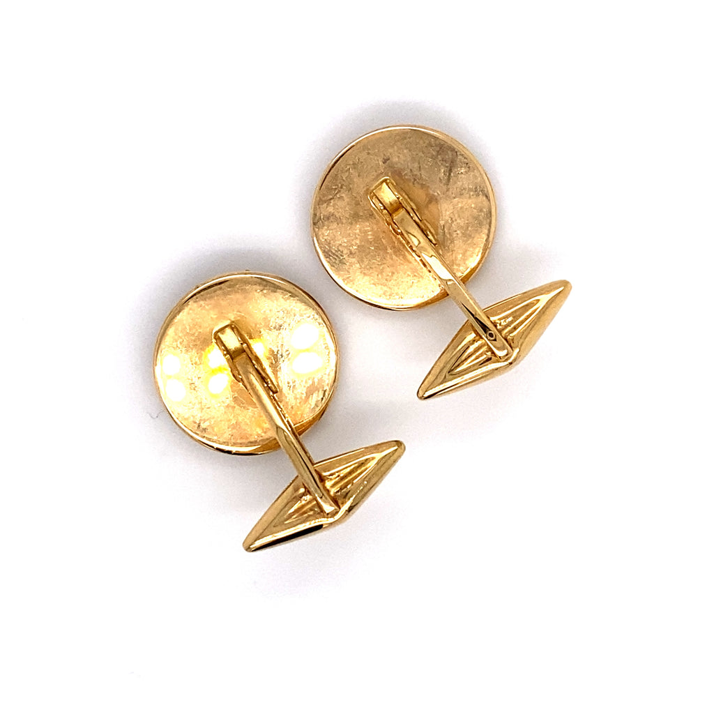 Versace Medusa Greca Cufflinks - Gold