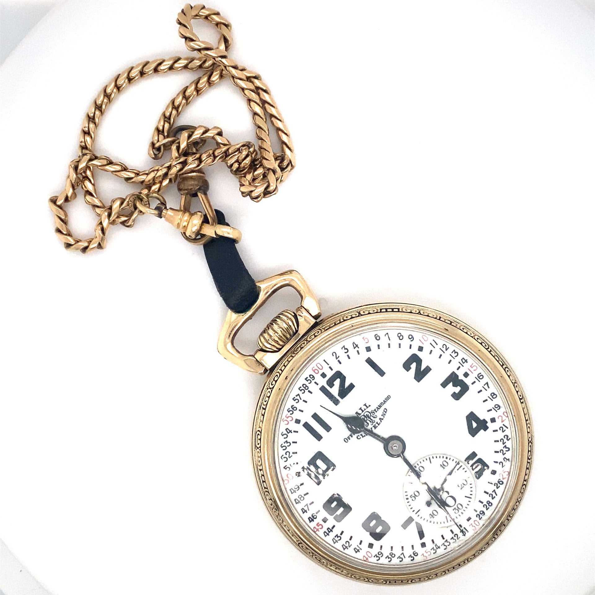 10k Rose Gold Vintage Pocket Watch Chain or Necklace