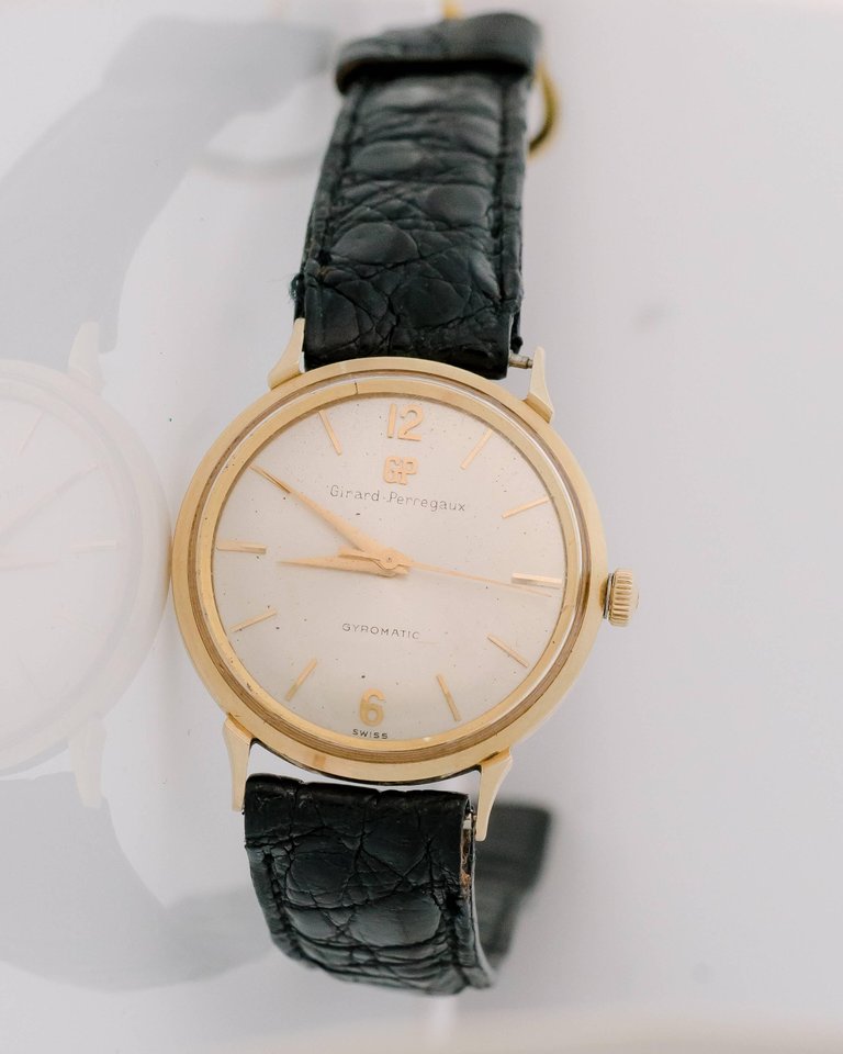 1950s Girard Perregaux Gyromatic 14K Yellow Gold Watch The Verma