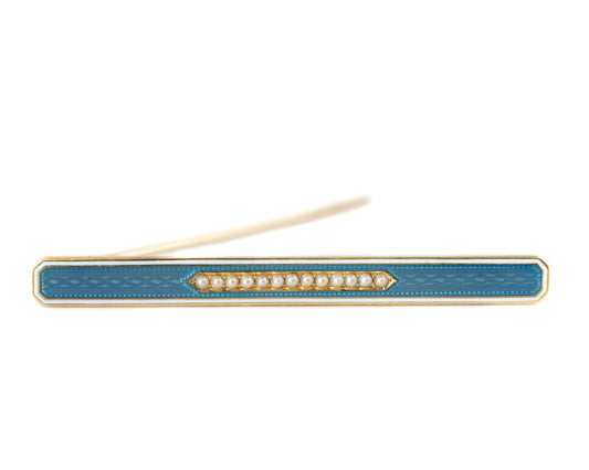 Victorian 14k Yellow Gold Pearl Pin