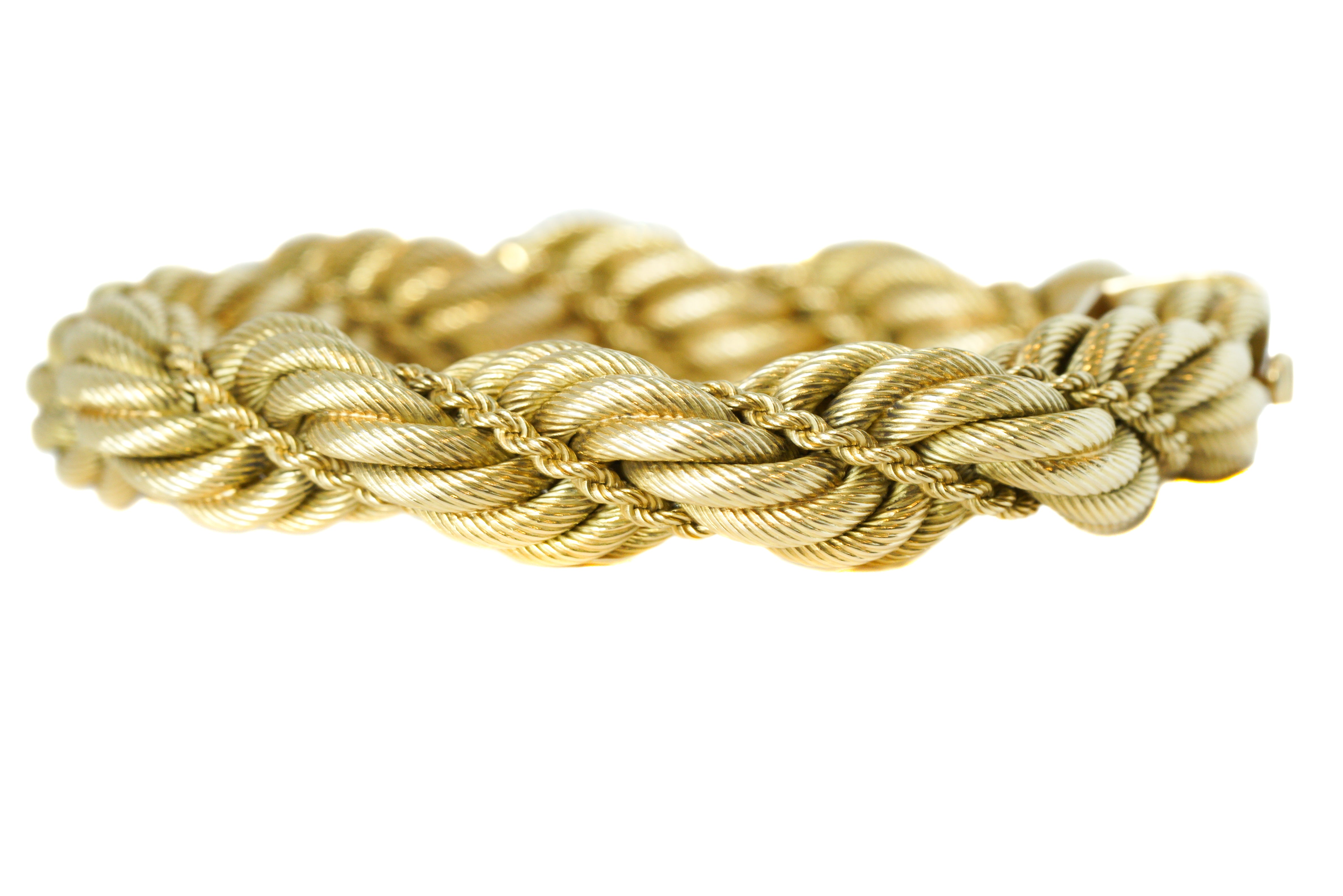 Tiffany and Co. 18k Gold Twisted Rope Bracelet