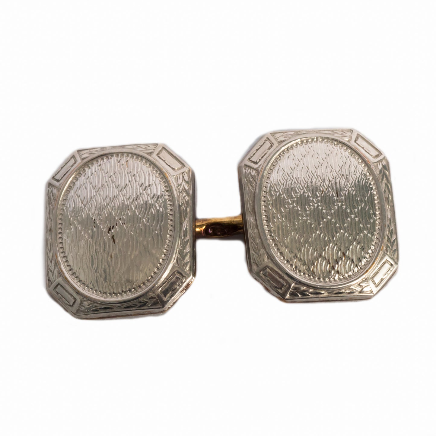 14k Yellow and Platinum Cufflinks