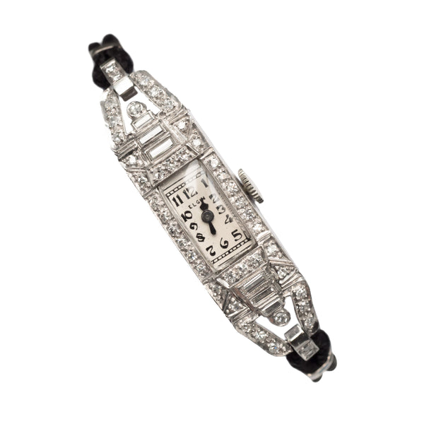 1950s Universal 14K White Gold & Diamond Watch - The Verma Group