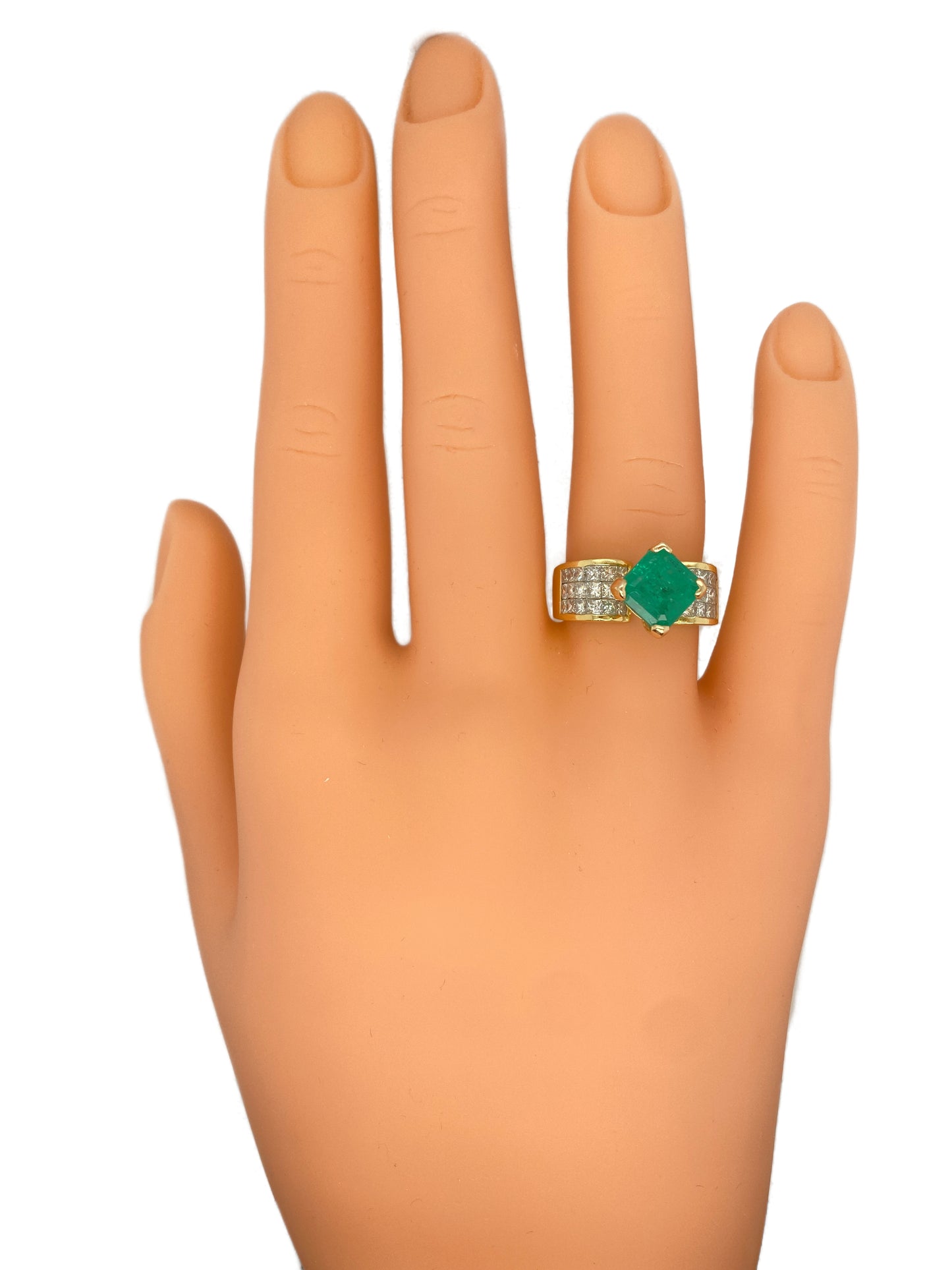 Le Vian 5.0 Carat Emerald and Diamond Ring in 18K Gold