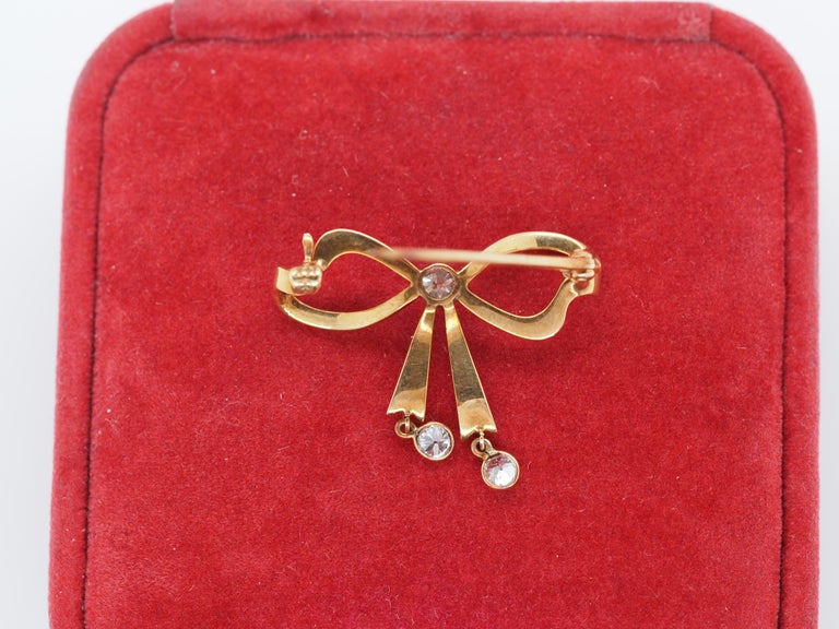 Jewelry Box Pearl Ribbon Brooch - A Single Rose For Me by